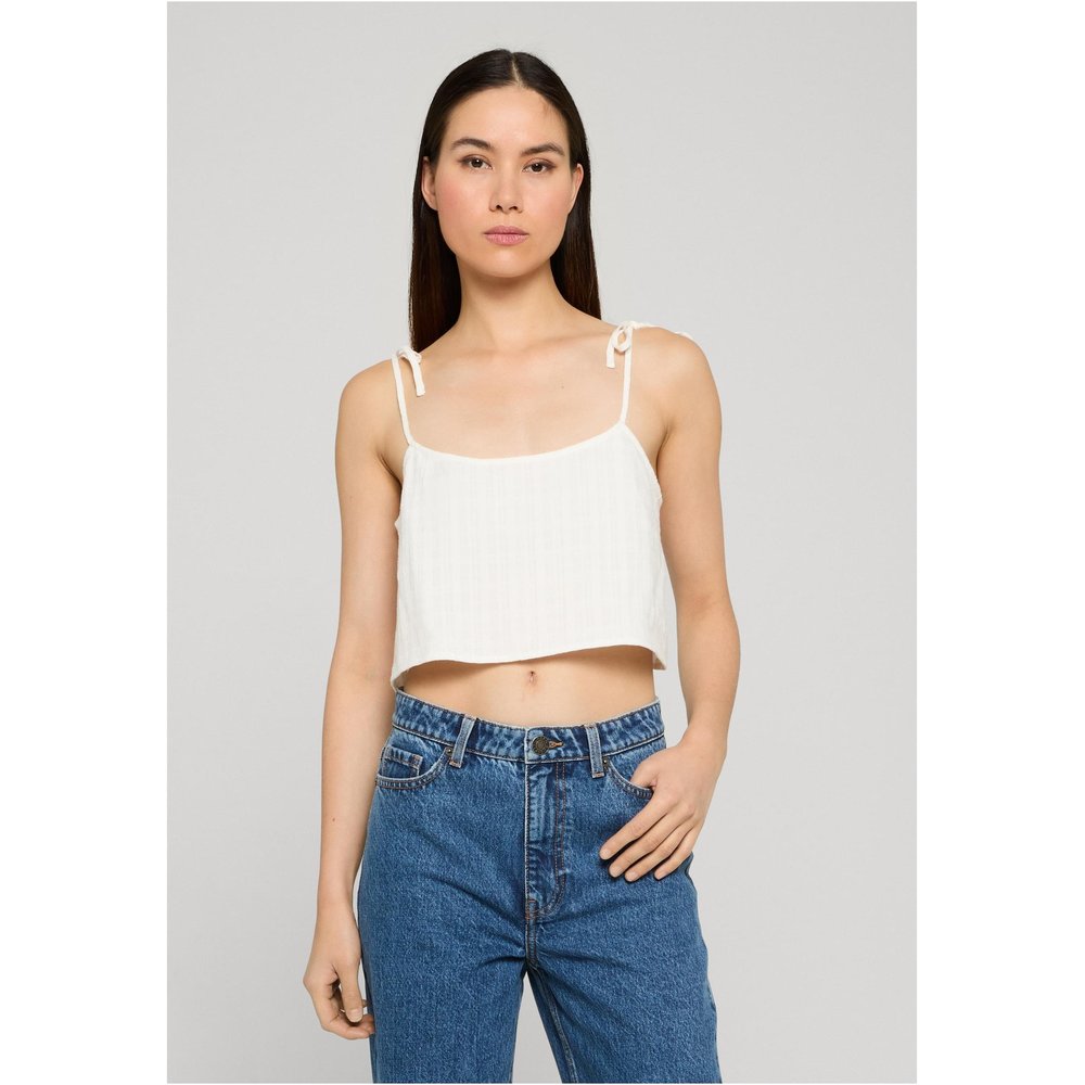 Urban Classics - Light Cotton Crop top - Weiß